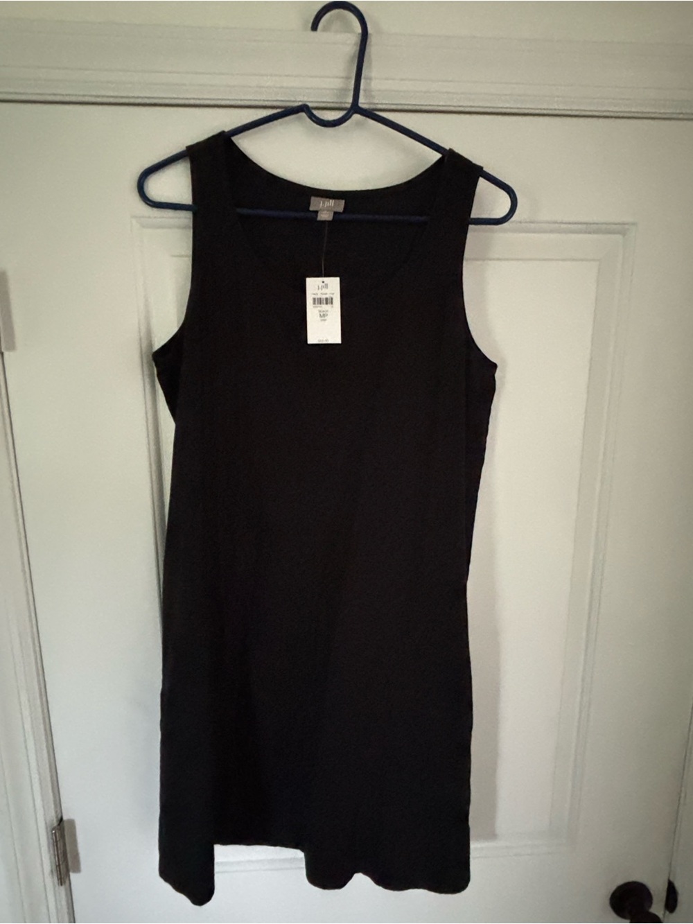 J.Jill 100% Linen Black Sleeveless Dress NWT-Size MP